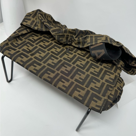 💯Authentic Vintage Fendi Zucca Jacquard Rolling Trolley Bag - Picture 8 of 10
